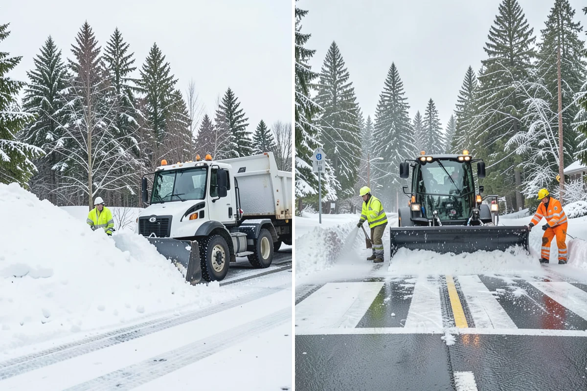 Hand Snow Removal in Sumner, Pierce County, WA - We survey the terrain and surfaces to be cleared
