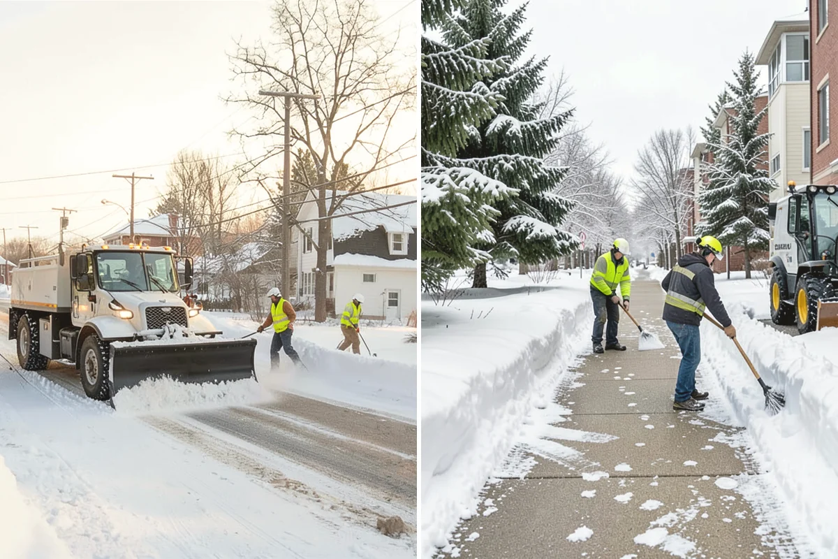 Hand Snow Removal in Tukwila, King County, WA - We survey the terrain and surfaces to be cleared