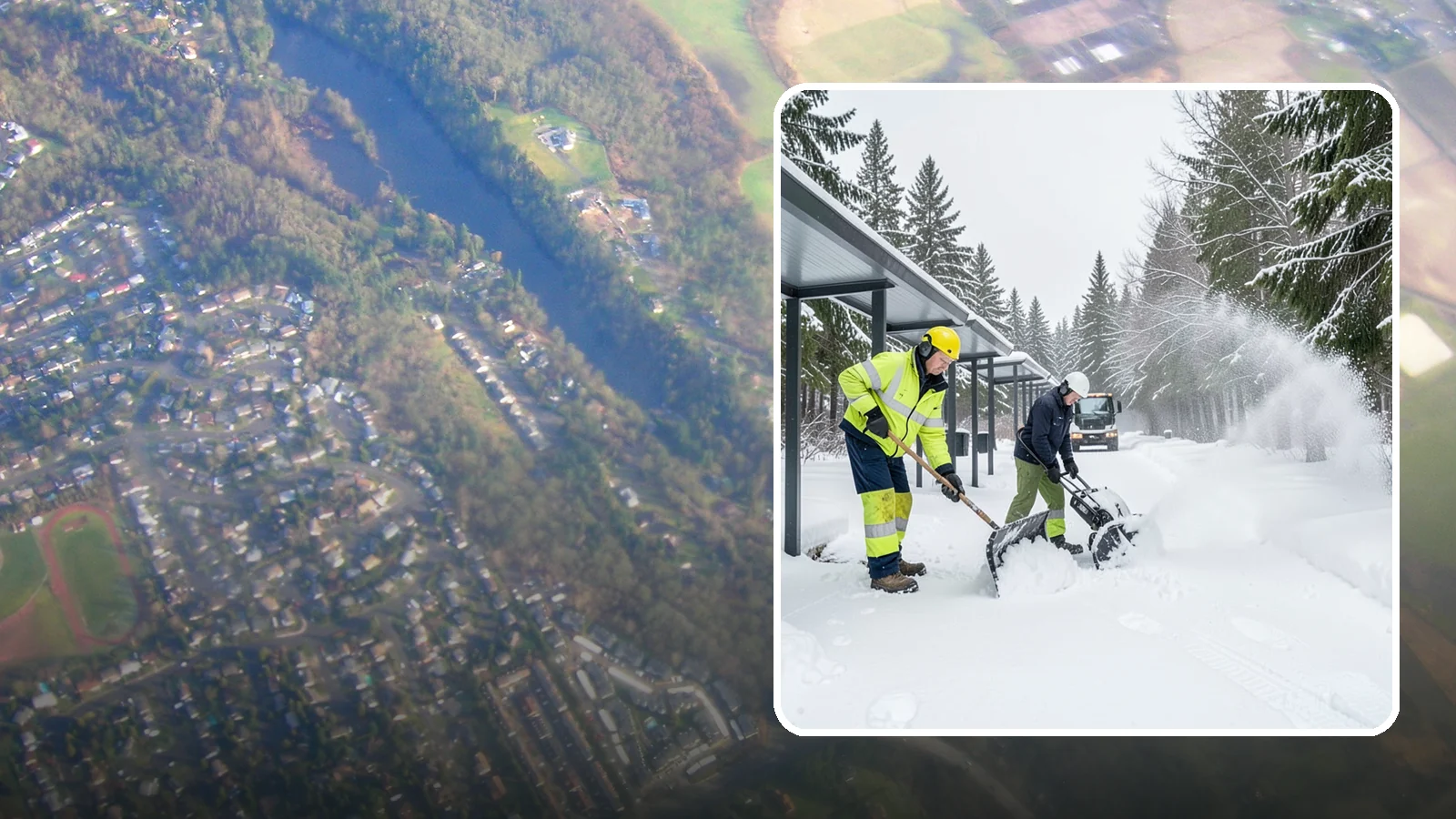 Handicap Parking Clearing in Algona, King County, WA - We clear accessible parking stalls and their access aisles fully so they stay usable for Western Washington visitors all winter.
