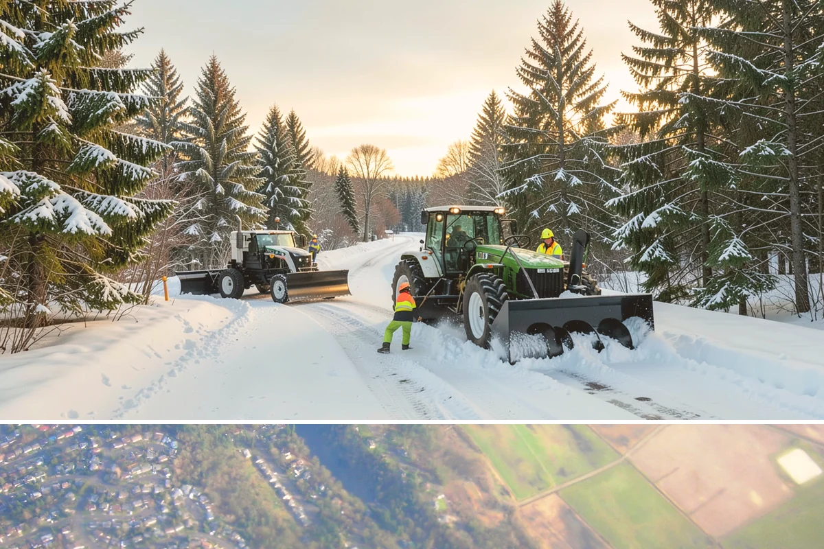Handicap Parking Clearing in Algona, King County, WA - Cleared before business hours after each snow event across the winter season.