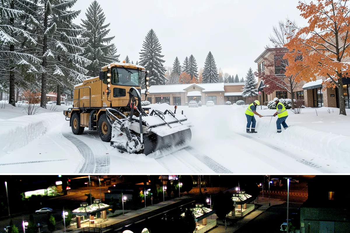 Handicap Parking Clearing in Auburn, King County, WA - Cleared before business hours after each snow event across the winter season.