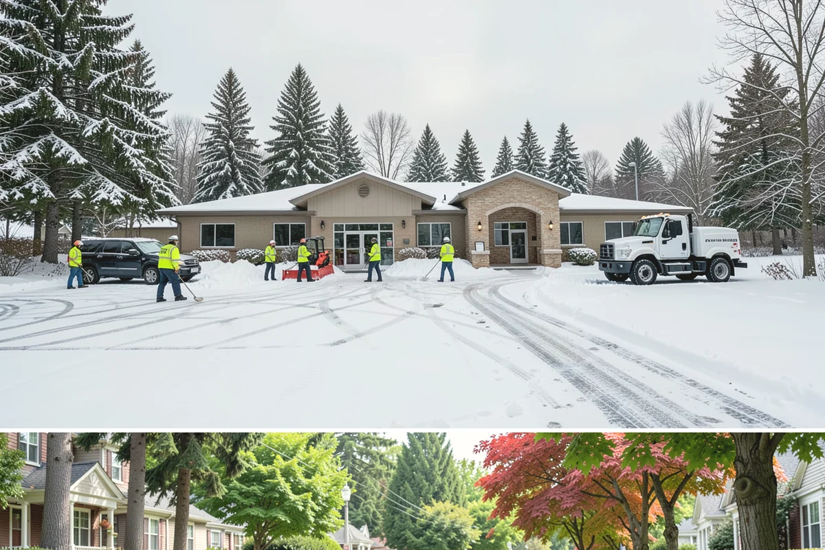 Handicap Parking Clearing in Beaux Arts Village, King County, WA - Cleared before business hours after each snow event across the winter season.