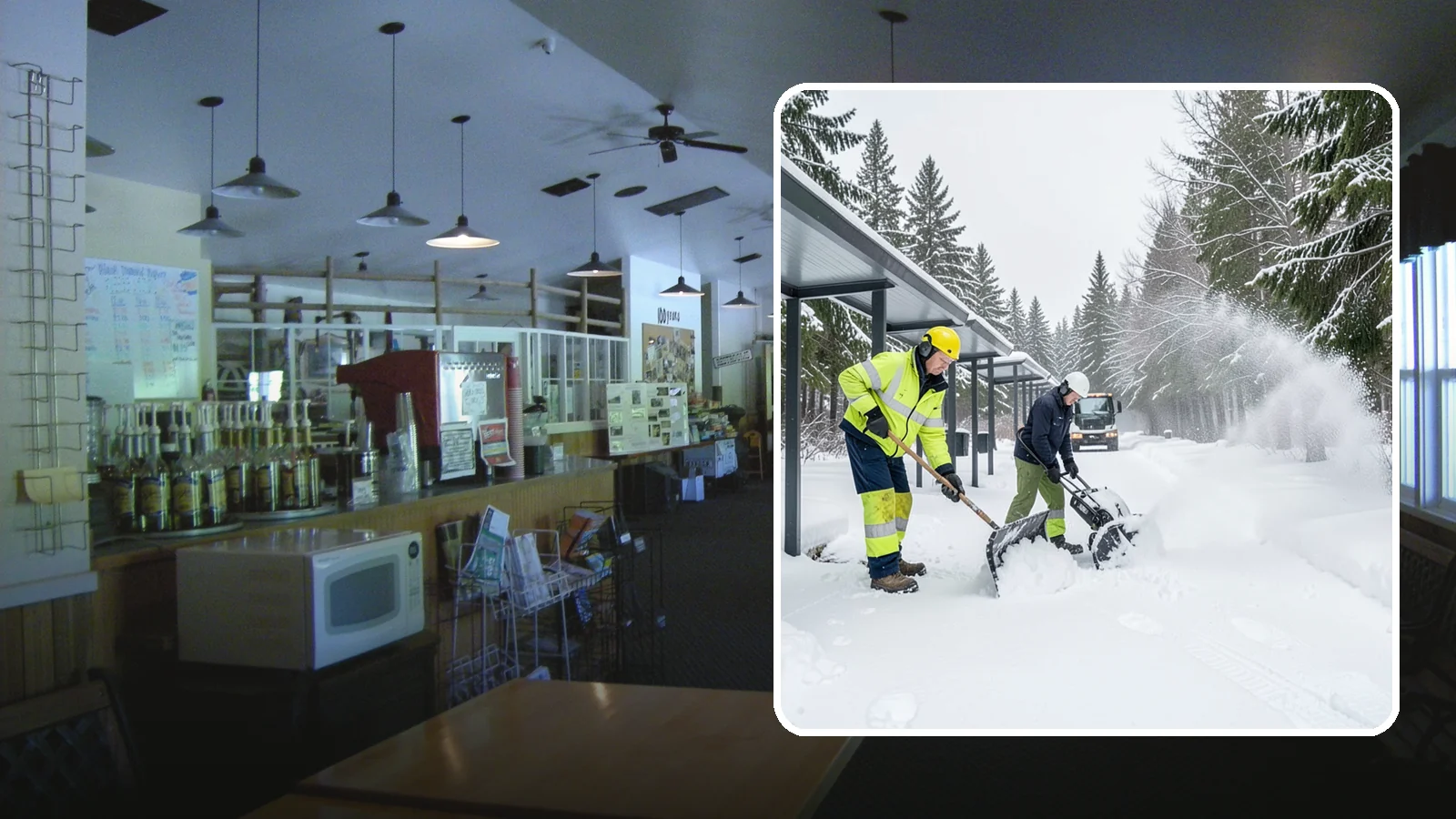 Handicap Parking Clearing in Black Diamond, King County, WA - We clear accessible parking stalls and their access aisles fully so they stay usable for Western Washington visitors all winter.