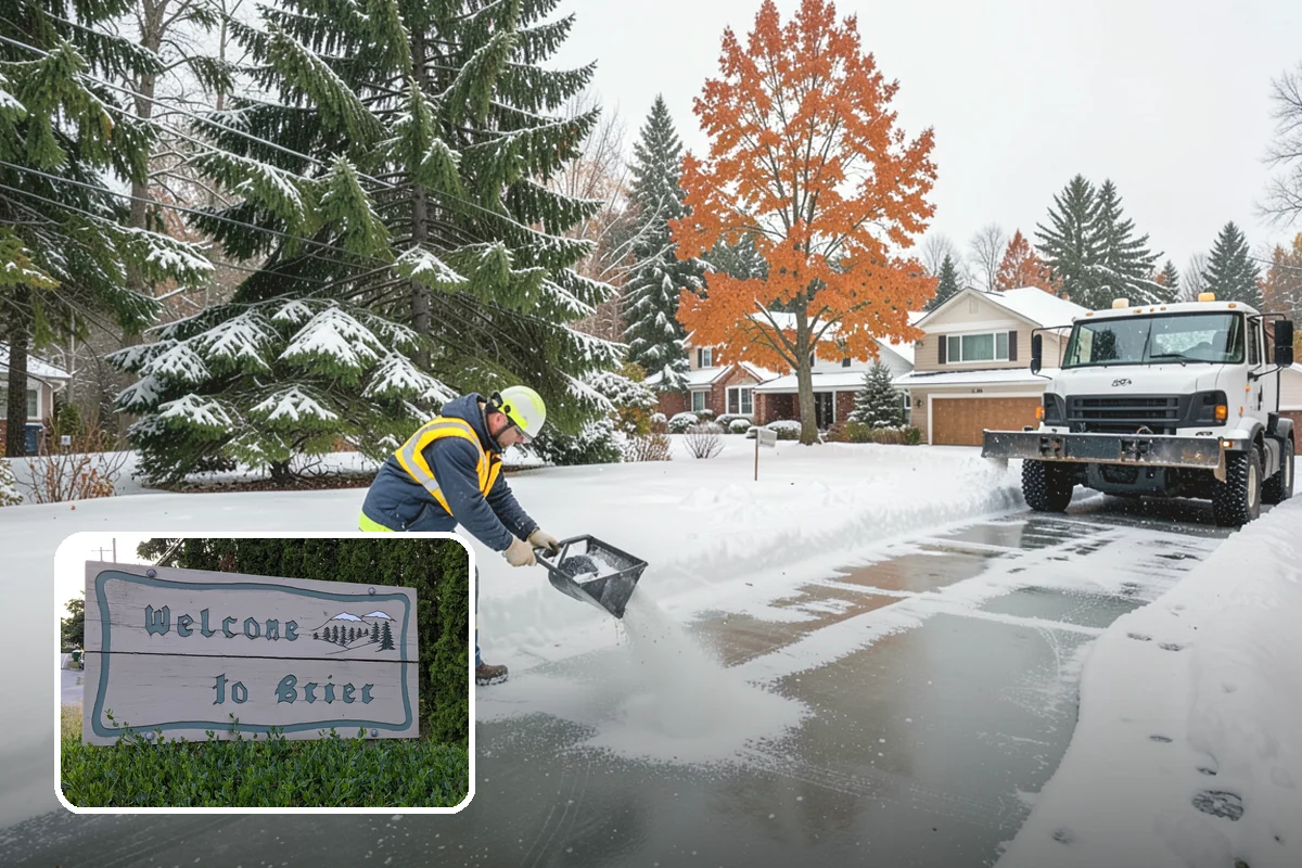 Handicap Parking Clearing in Brier, Snohomish County, WA - Keeps accessible stalls truly usable in winter