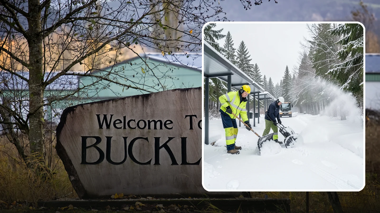 Handicap Parking Clearing in Buckley, Pierce County, WA - We clear accessible parking stalls and their access aisles fully so they stay usable for Western Washington visitors all winter.