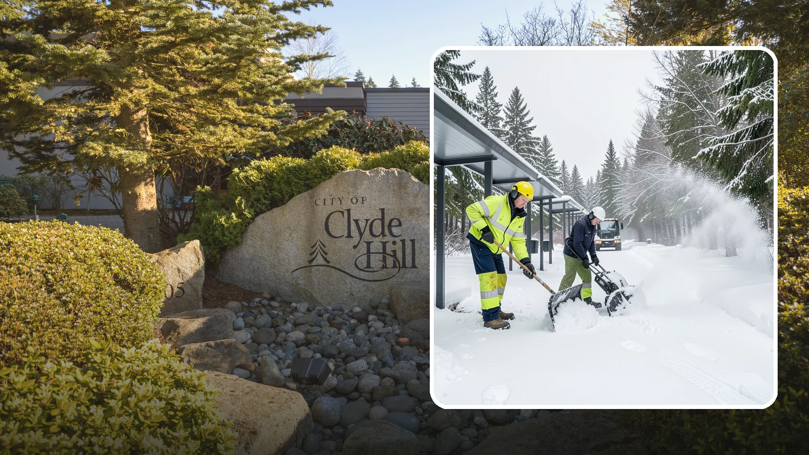 Handicap Parking Clearing in Clyde Hill, King County, WA - We clear accessible parking stalls and their access aisles fully so they stay usable for Western Washington visitors all winter.