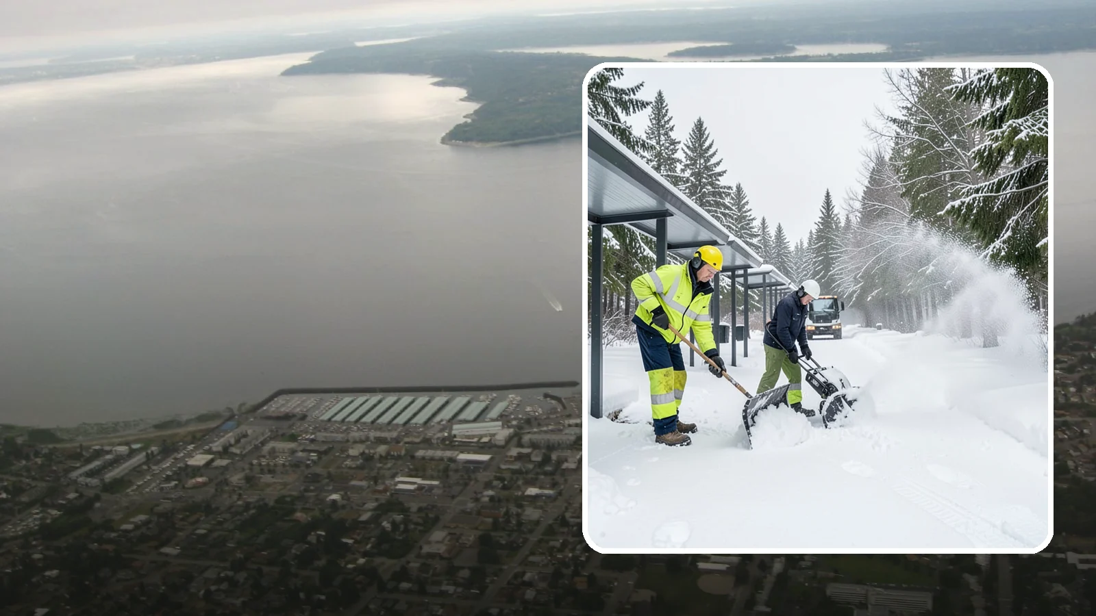 Handicap Parking Clearing in Des Moines, King County, WA - We clear accessible parking stalls and their access aisles fully so they stay usable for Western Washington visitors all winter.