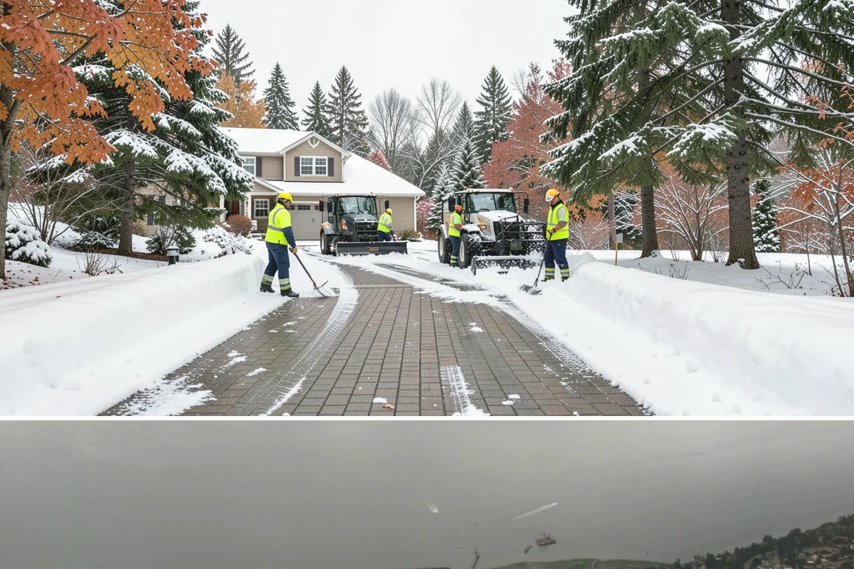 Handicap Parking Clearing in Des Moines, King County, WA - Cleared before business hours after each snow event across the winter season.