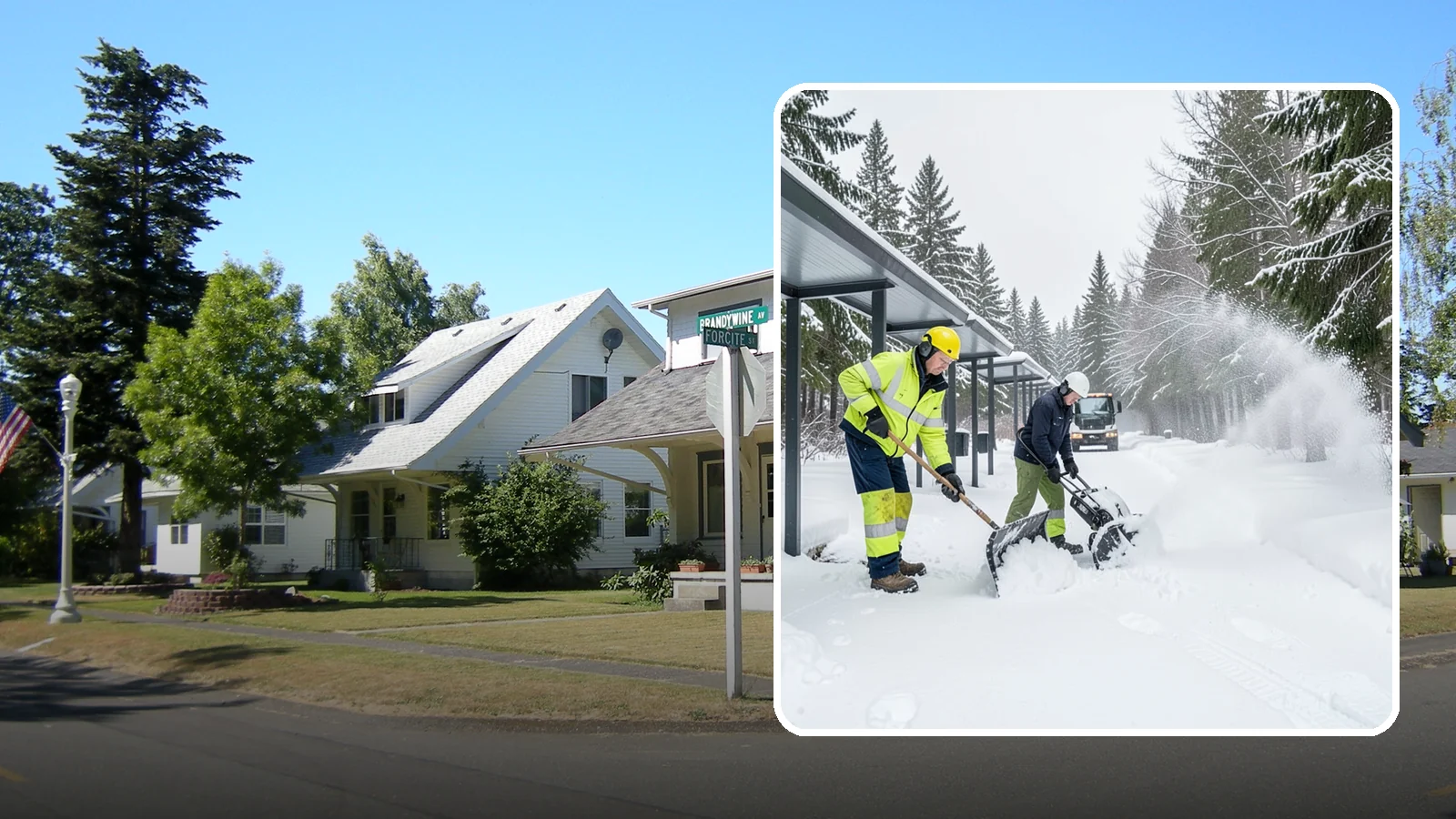 Handicap Parking Clearing in DuPont, Pierce County, WA - We clear accessible parking stalls and their access aisles fully so they stay usable for Western Washington visitors all winter.
