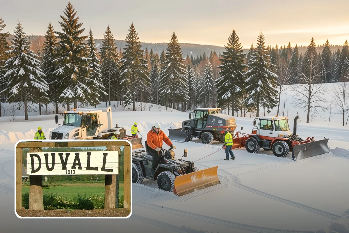 Handicap Parking Clearing in Duvall, King County, WA - Keeps accessible stalls truly usable in winter