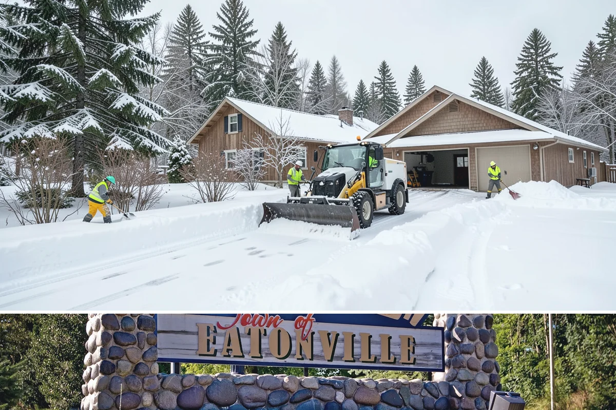 Handicap Parking Clearing in Eatonville, Pierce County, WA - Cleared before business hours after each snow event across the winter season.