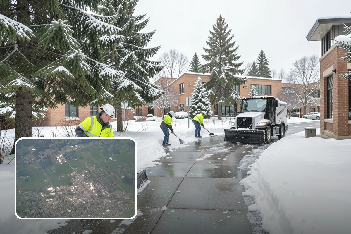 Handicap Parking Clearing in Enumclaw, King County, WA - Keeps accessible stalls truly usable in winter