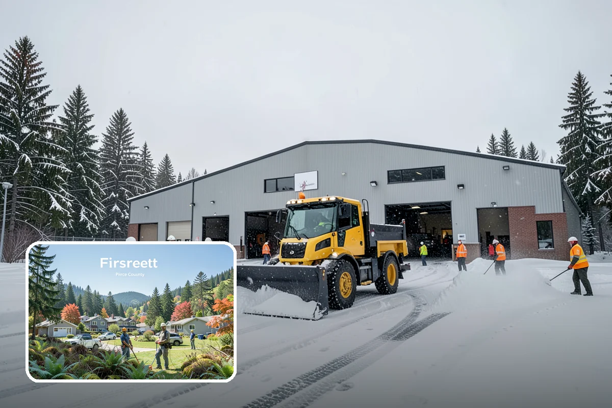 Handicap Parking Clearing in Fircrest, Pierce County, WA - Keeps accessible stalls truly usable in winter