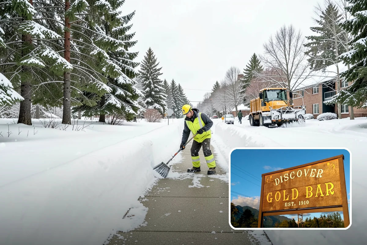 Handicap Parking Clearing in Gold Bar, Snohomish County, WA - Keeps accessible stalls truly usable in winter