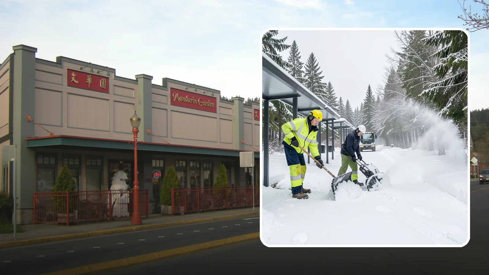 Handicap Parking Clearing in Issaquah, King County, WA - We clear accessible parking stalls and their access aisles fully so they stay usable for Western Washington visitors all winter.
