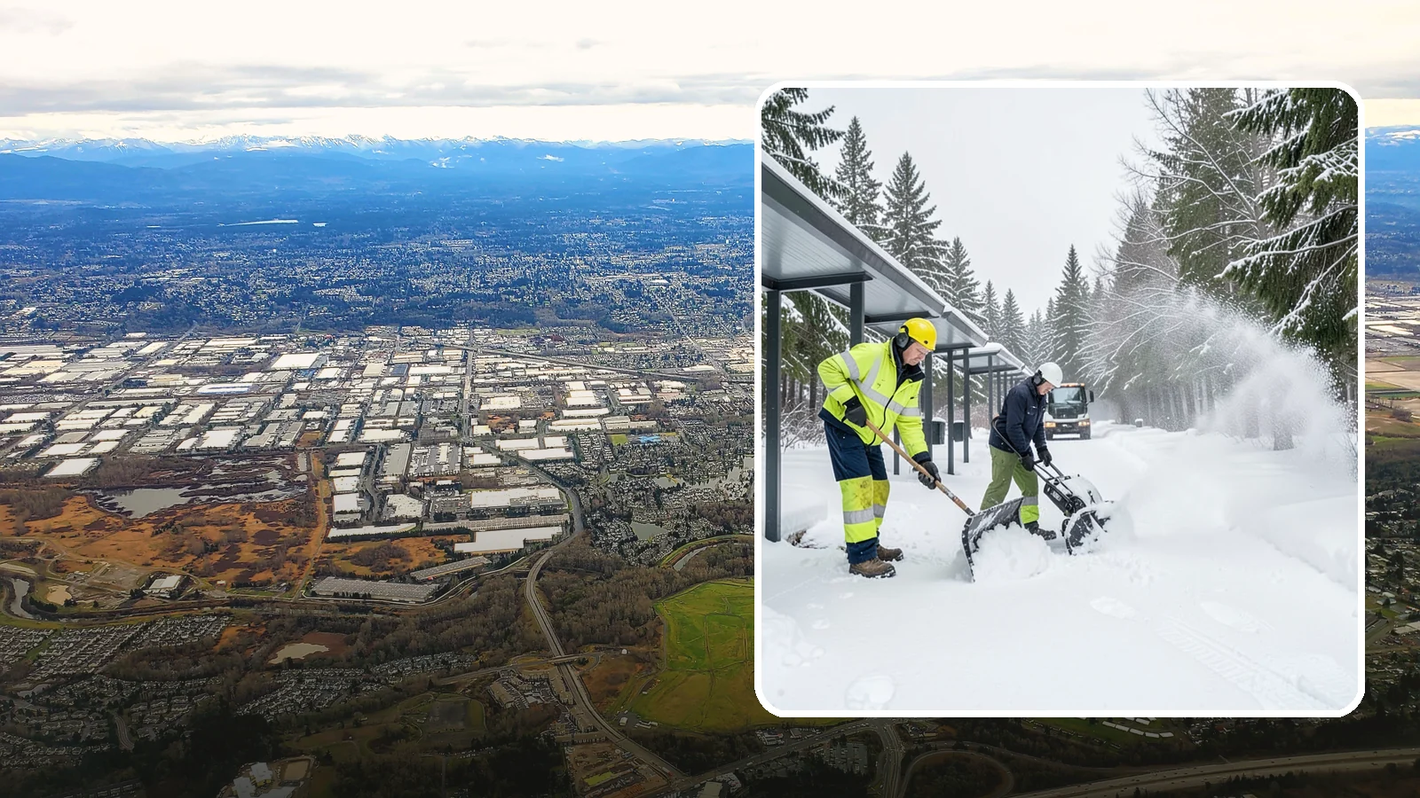 Handicap Parking Clearing in Kent, King County, WA - We clear accessible parking stalls and their access aisles fully so they stay usable for Western Washington visitors all winter.