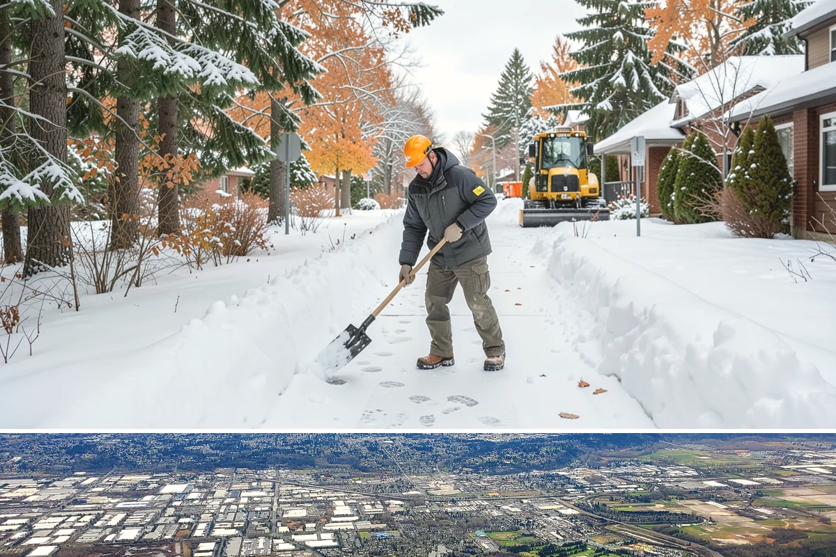 Handicap Parking Clearing in Kent, King County, WA - Cleared before business hours after each snow event across the winter season.