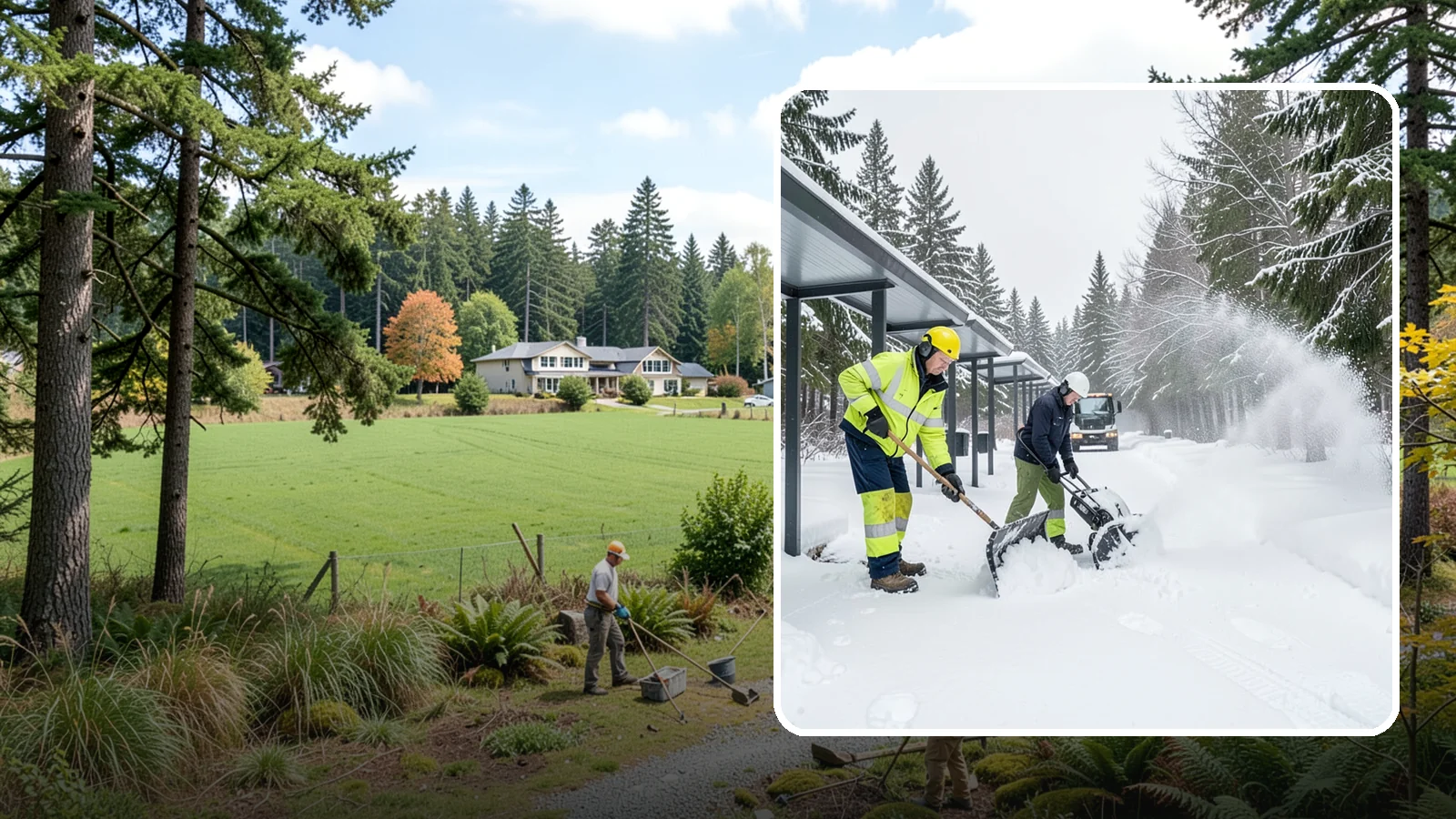 Handicap Parking Clearing in Lyman, Skagit County, WA - We clear accessible parking stalls and their access aisles fully so they stay usable for Western Washington visitors all winter.