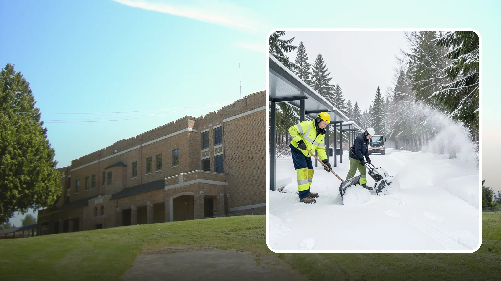 Handicap Parking Clearing in Maple Valley, King County, WA - We clear accessible parking stalls and their access aisles fully so they stay usable for Western Washington visitors all winter.