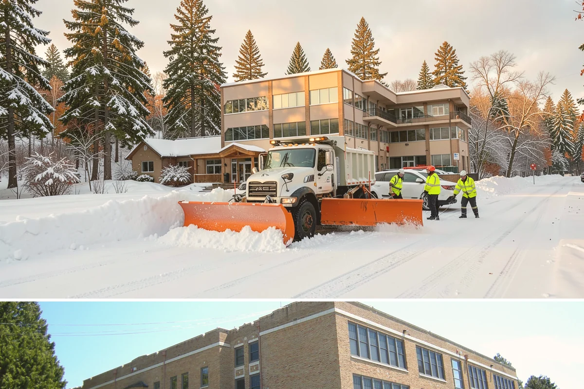 Handicap Parking Clearing in Maple Valley, King County, WA - Cleared before business hours after each snow event across the winter season.