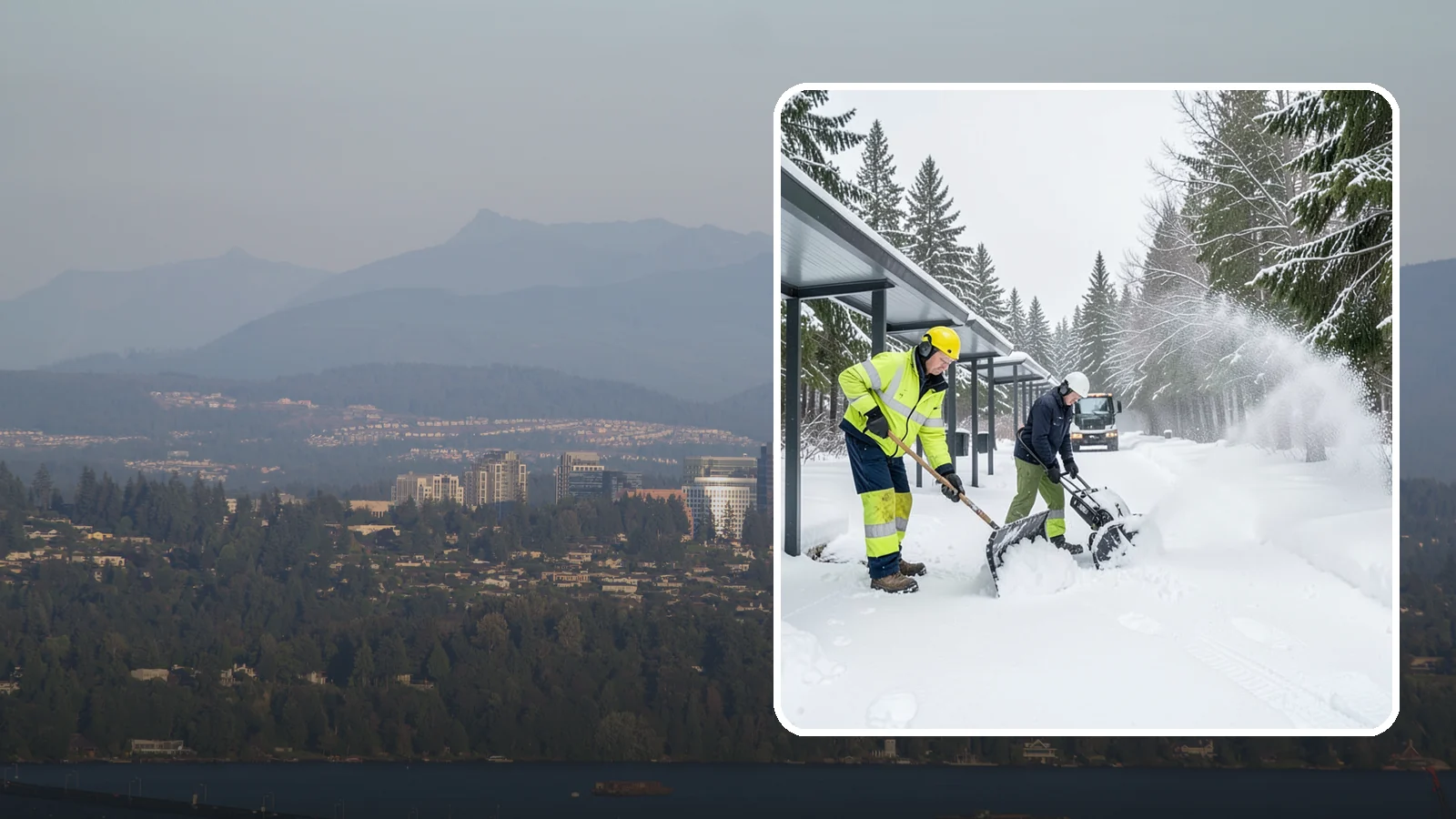 Handicap Parking Clearing in Medina, King County, WA - We clear accessible parking stalls and their access aisles fully so they stay usable for Western Washington visitors all winter.