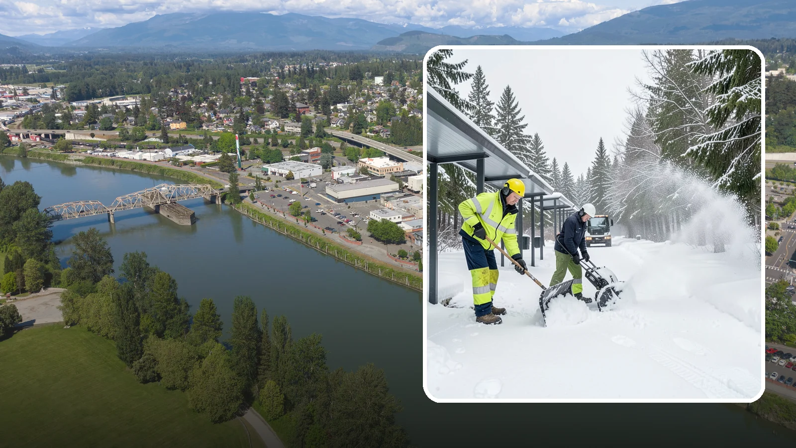 Handicap Parking Clearing in Mount Vernon, Skagit County, WA - We clear accessible parking stalls and their access aisles fully so they stay usable for Western Washington visitors all winter.