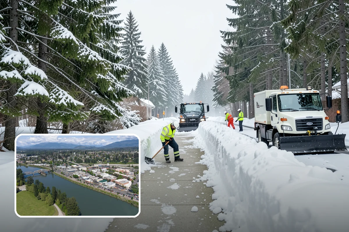 Handicap Parking Clearing in Mount Vernon, Skagit County, WA - Keeps accessible stalls truly usable in winter