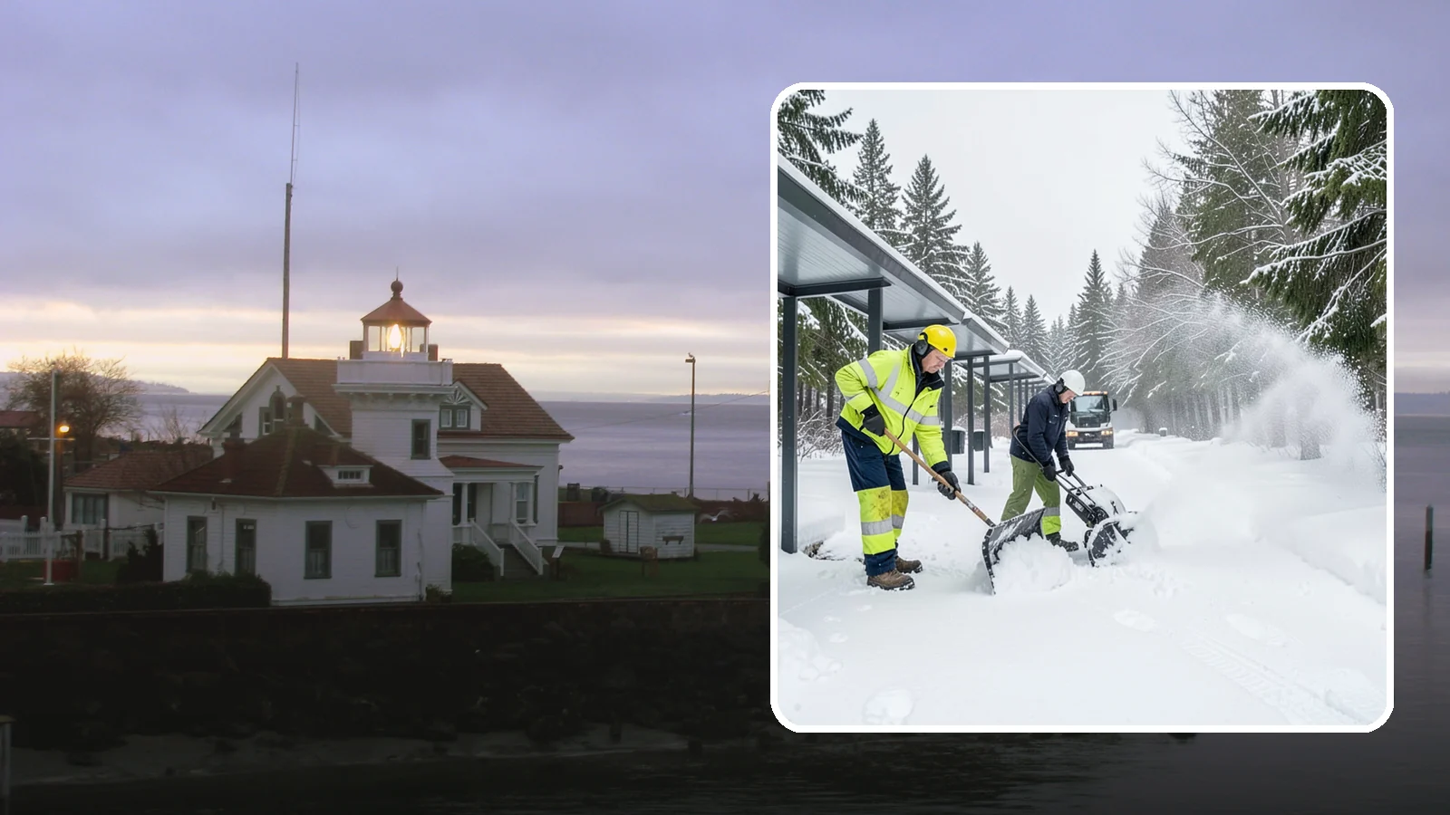 Handicap Parking Clearing in Mukilteo, Snohomish County, WA - We clear accessible parking stalls and their access aisles fully so they stay usable for Western Washington visitors all winter.