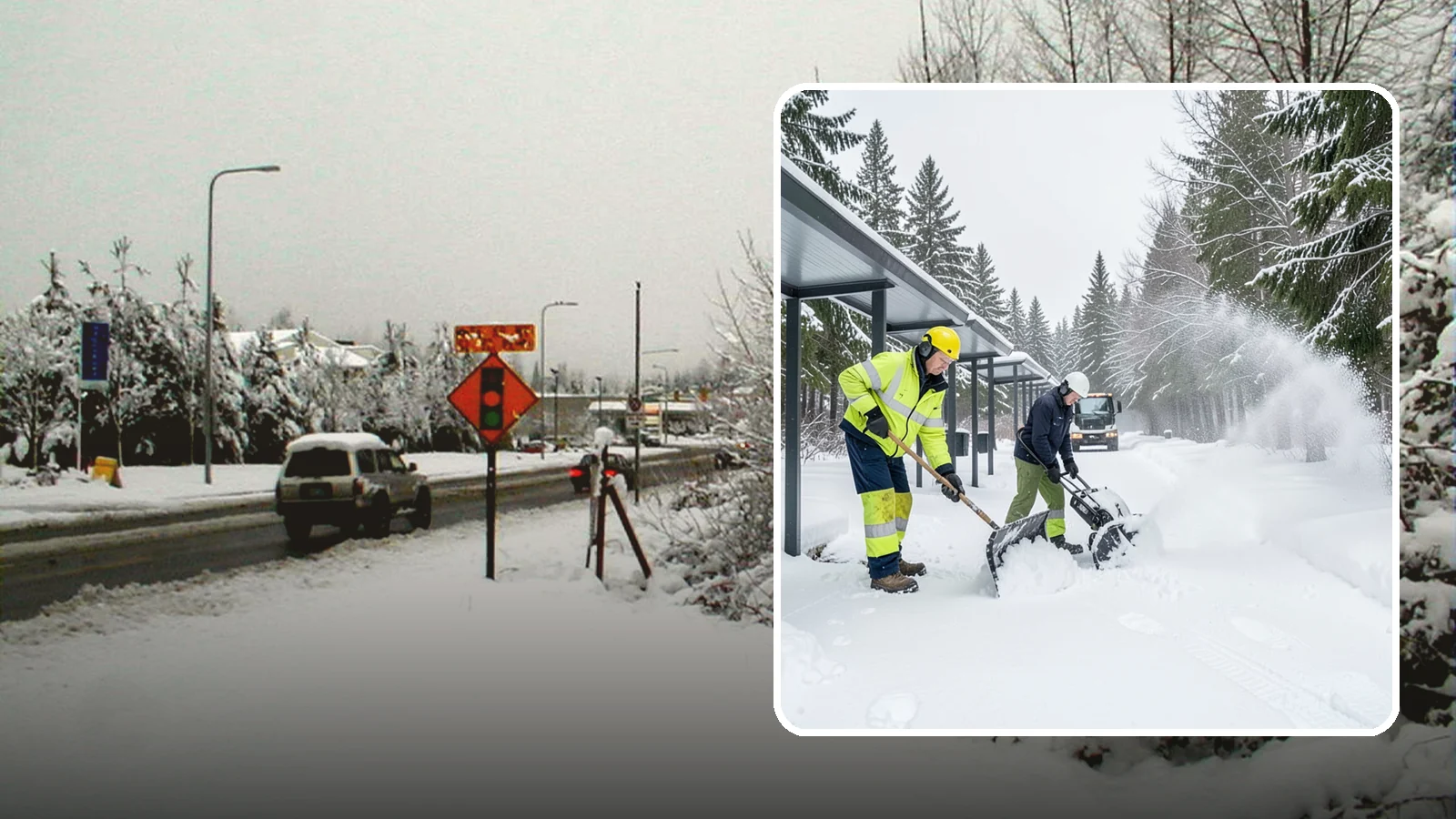 Handicap Parking Clearing in Newcastle, King County, WA - We clear accessible parking stalls and their access aisles fully so they stay usable for Western Washington visitors all winter.