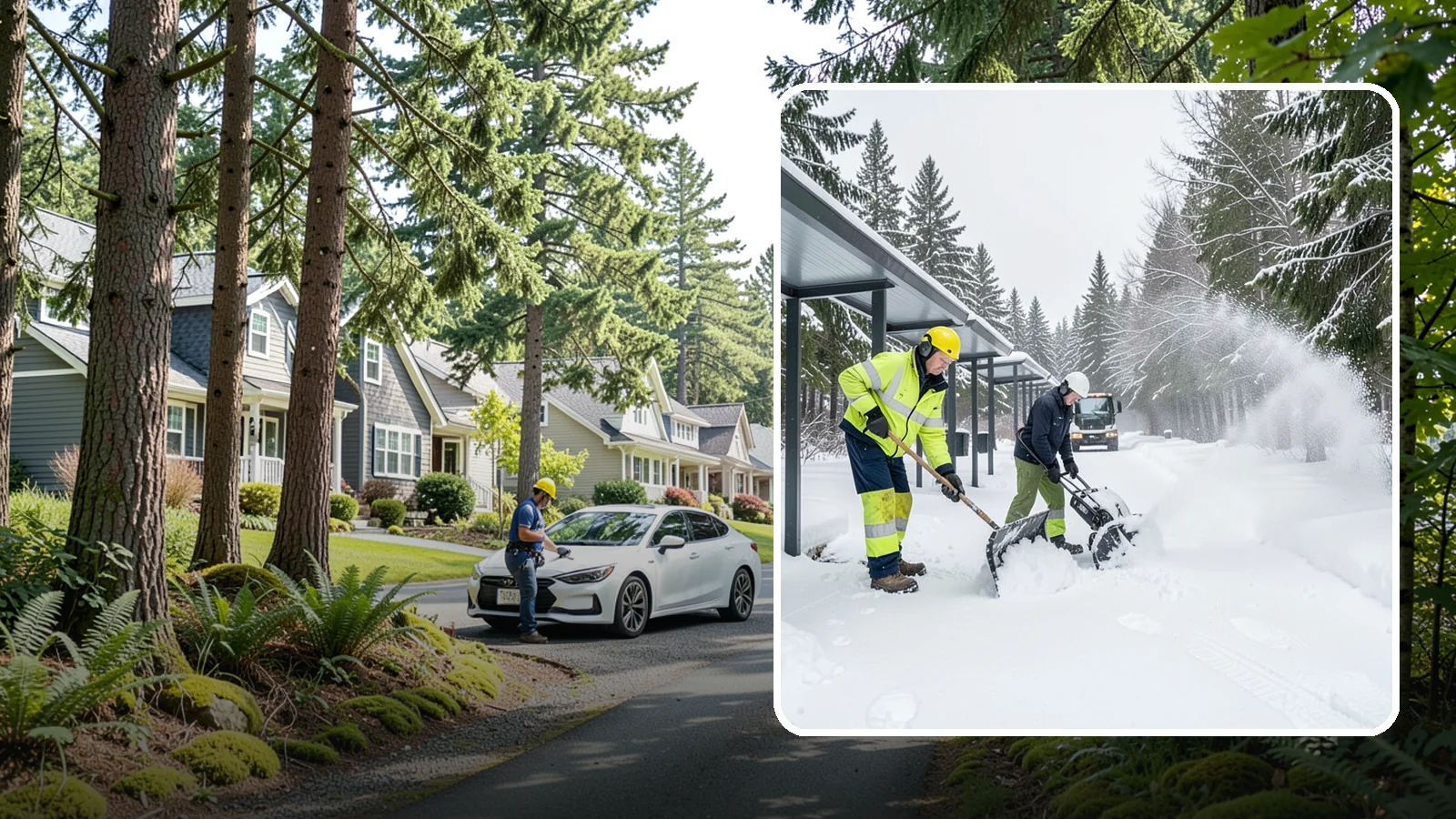 Handicap Parking Clearing in Normandy Park, King County, WA - We clear accessible parking stalls and their access aisles fully so they stay usable for Western Washington visitors all winter.