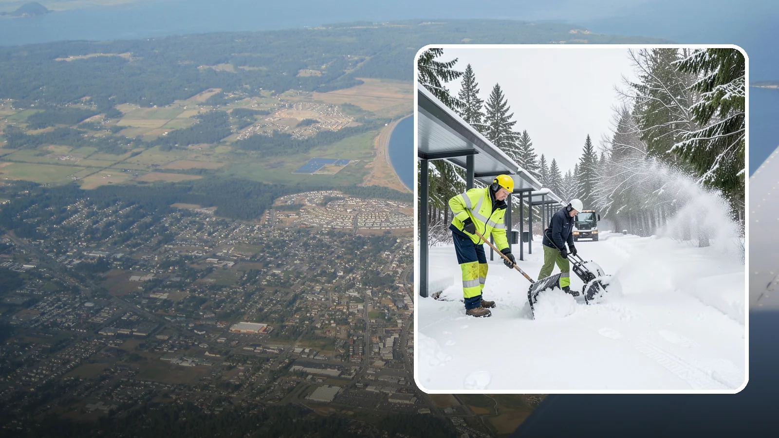 Handicap Parking Clearing in Oak Harbor, Island County, WA - We clear accessible parking stalls and their access aisles fully so they stay usable for Western Washington visitors all winter.