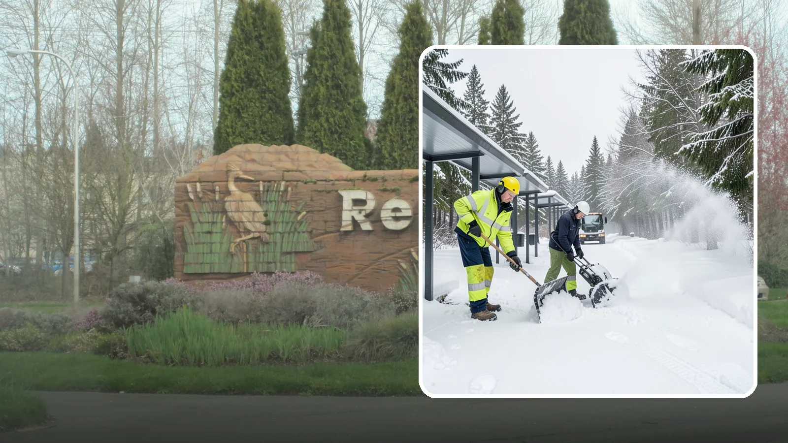 Handicap Parking Clearing in Renton, King County, WA - We clear accessible parking stalls and their access aisles fully so they stay usable for Western Washington visitors all winter.