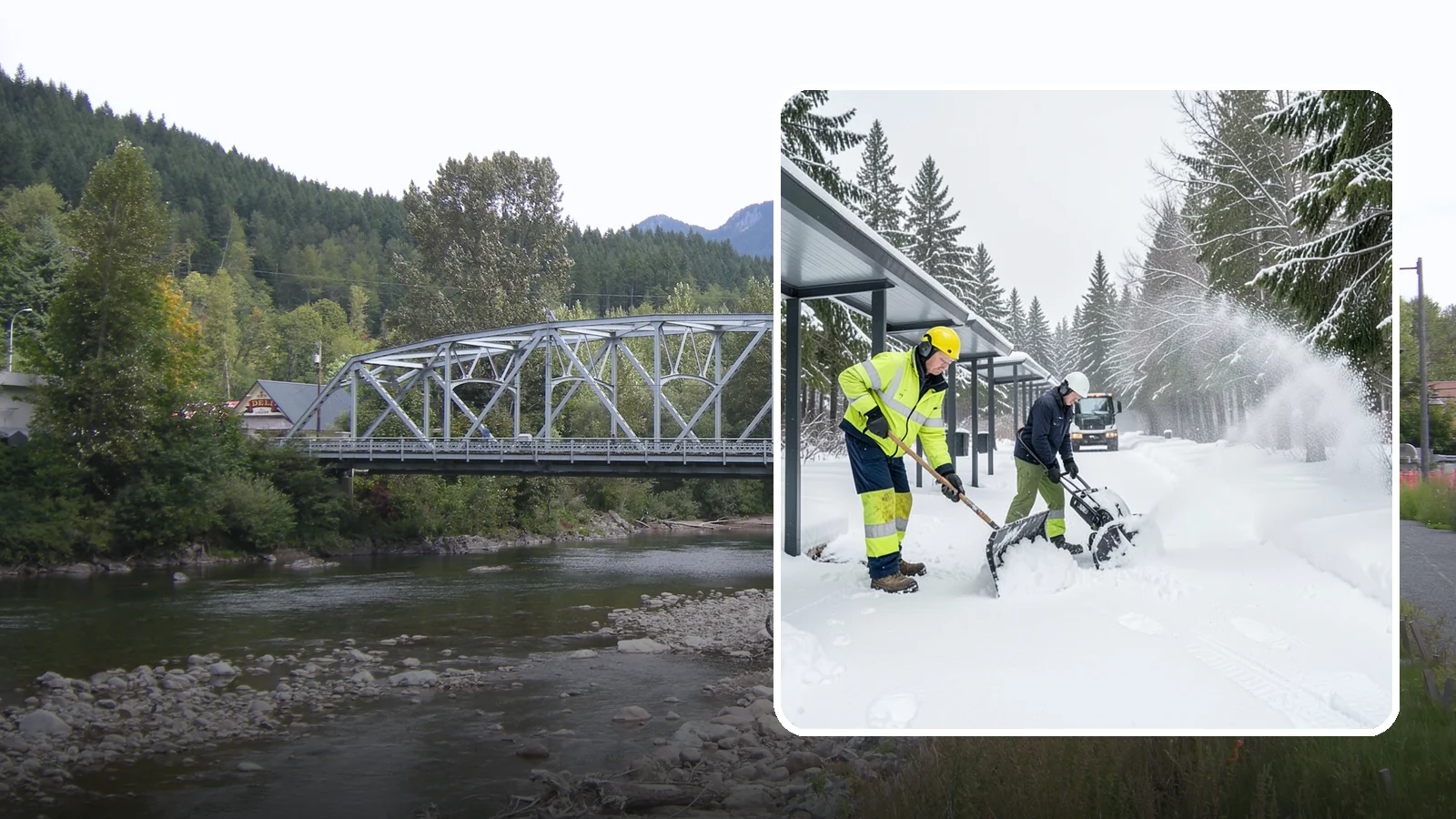 Handicap Parking Clearing in Skykomish, King County, WA - We clear accessible parking stalls and their access aisles fully so they stay usable for Western Washington visitors all winter.
