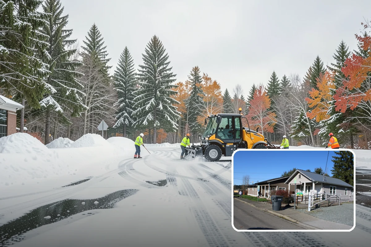 Handicap Parking Clearing in South Prairie, Pierce County, WA - Keeps accessible stalls truly usable in winter