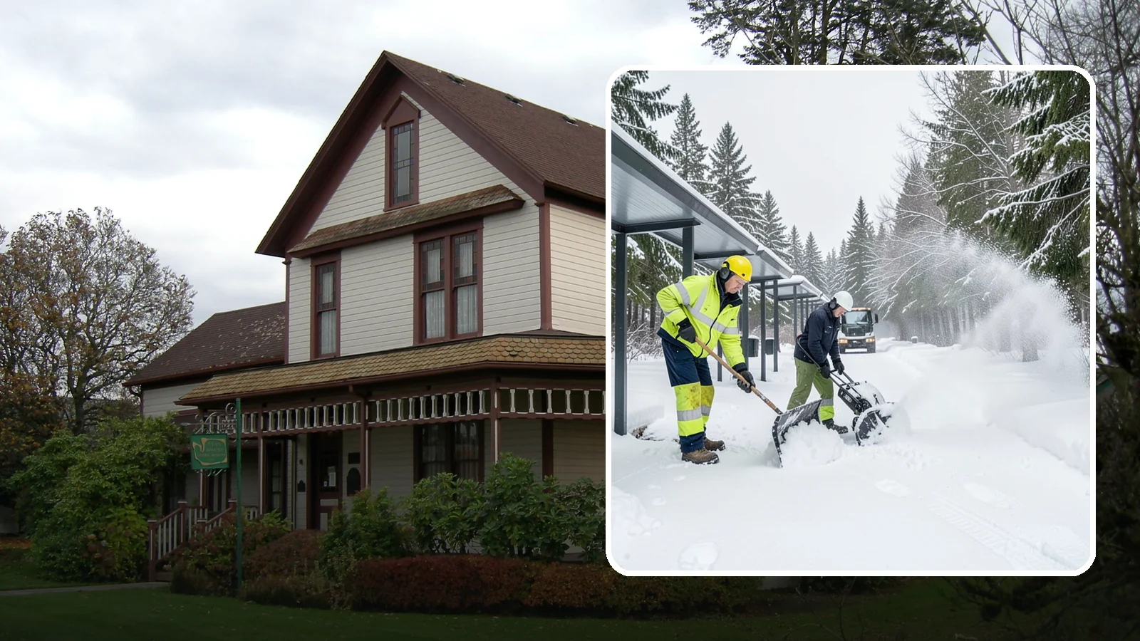 Handicap Parking Clearing in Sumner, Pierce County, WA - We clear accessible parking stalls and their access aisles fully so they stay usable for Western Washington visitors all winter.