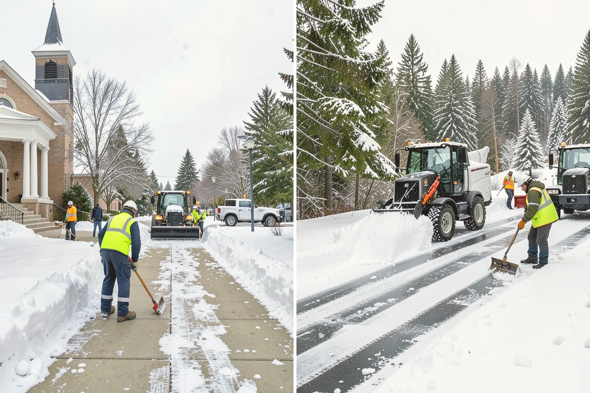 Handicap Ramp Clearing in Kent, King County, WA - Clear the top and bottom landings for safe transitions