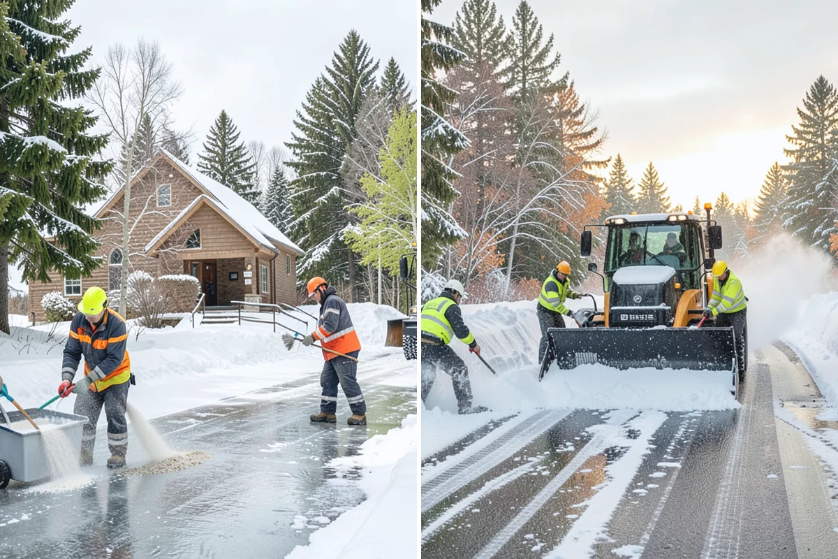 Handicap Ramp Clearing in Renton, King County, WA - Clear the top and bottom landings for safe transitions