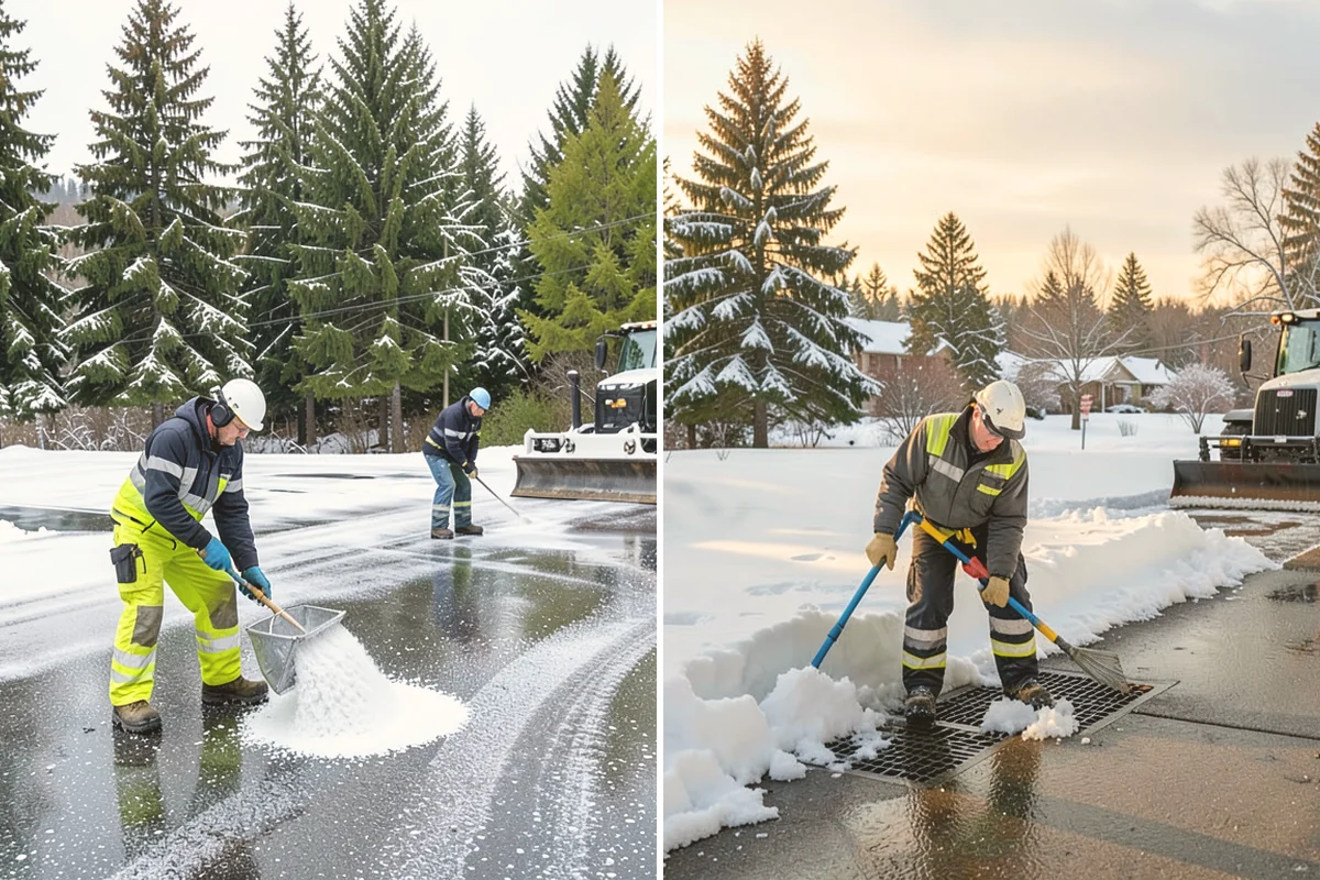 Handicap Ramp Clearing in Sammamish, King County, WA - Clear the top and bottom landings for safe transitions