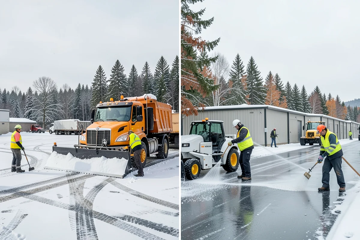 Handicap Ramp Clearing in Snoqualmie, King County, WA - Clear the top and bottom landings for safe transitions