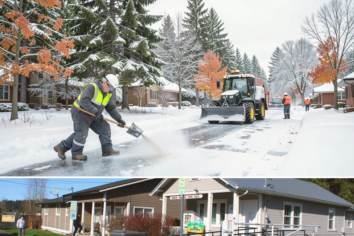 Handicap Ramp Clearing in South Prairie, Pierce County, WA - Handicap ramp clearing is a priority through the entire winter, with immediate response needed whenever snow or ice threatens...