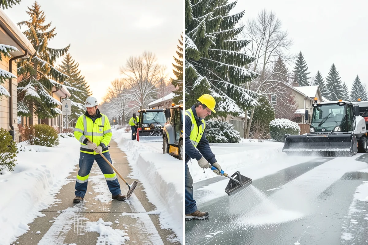 Handicap Ramp Clearing in Steilacoom, Pierce County, WA - Clear the top and bottom landings for safe transitions