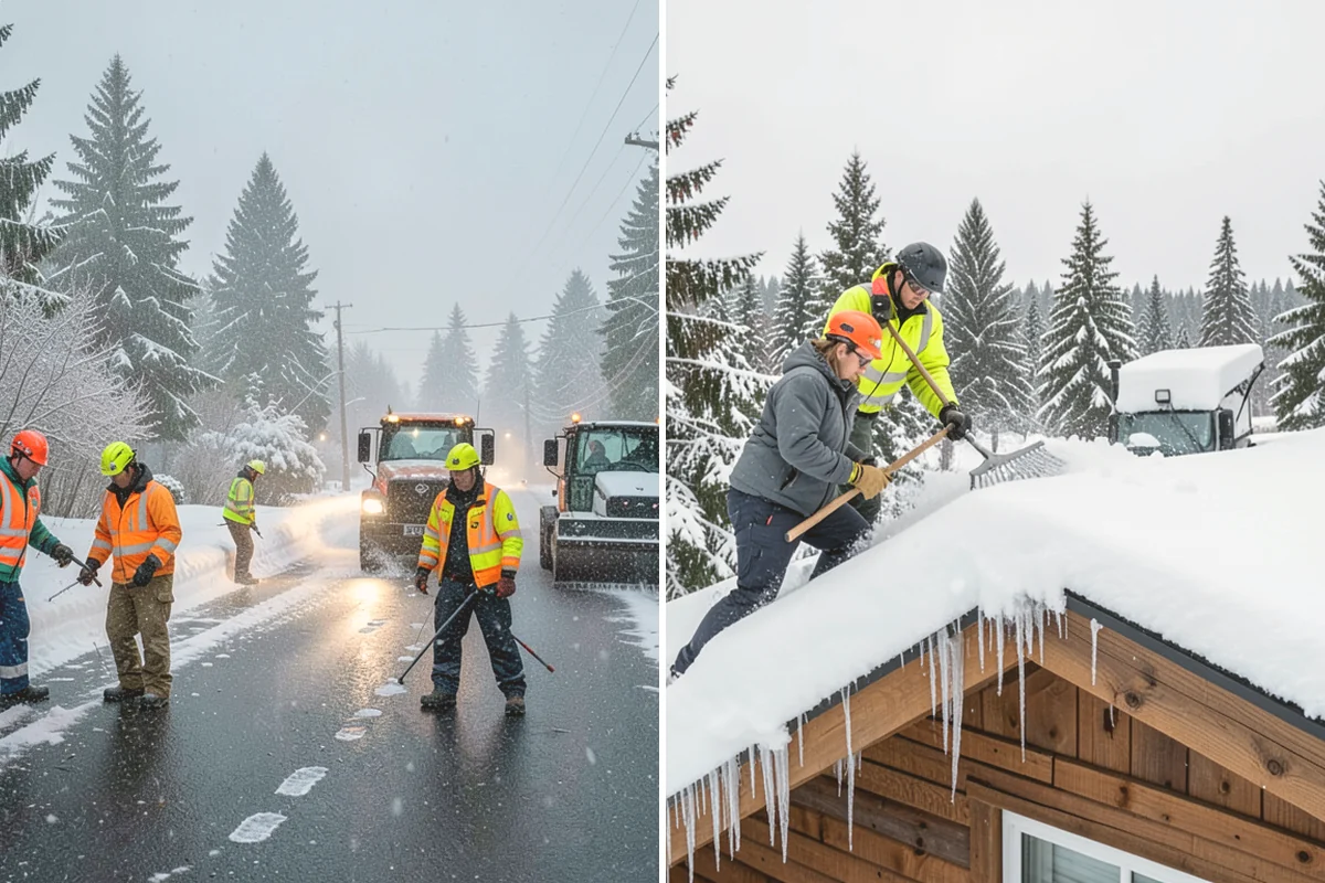 Heat Cable Installation in Bothell, King County, WA - Inspect the roof to map recurring ice dam locations