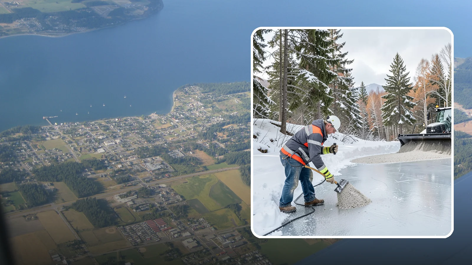 Heat Cable Installation in Coupeville, Island County, WA - We install roof heat cables that keep drainage paths open and stop ice dams from forming.