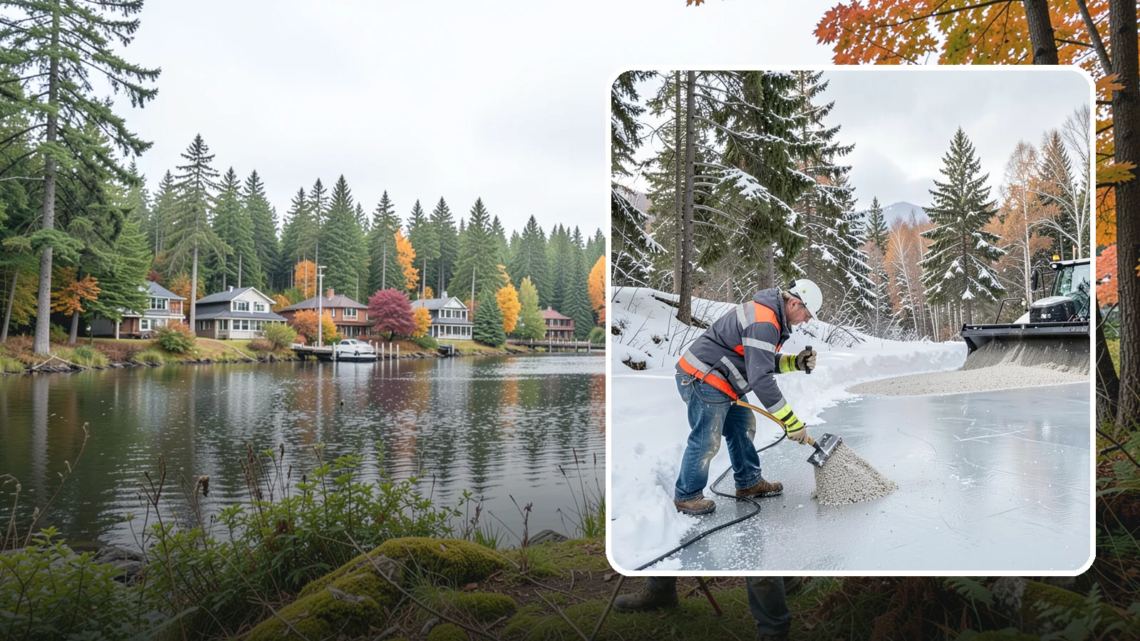 Heat Cable Installation in La Conner, Skagit County, WA - We install roof heat cables that keep drainage paths open and stop ice dams from forming.