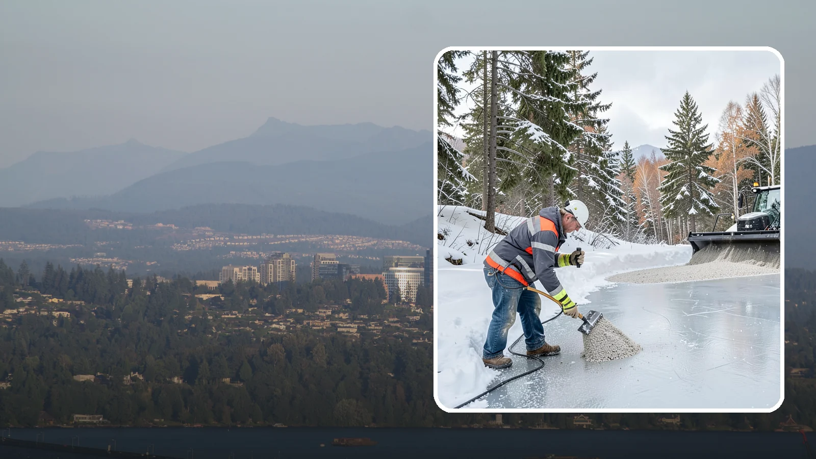 Heat Cable Installation in Medina, King County, WA - We install roof heat cables that keep drainage paths open and stop ice dams from forming.