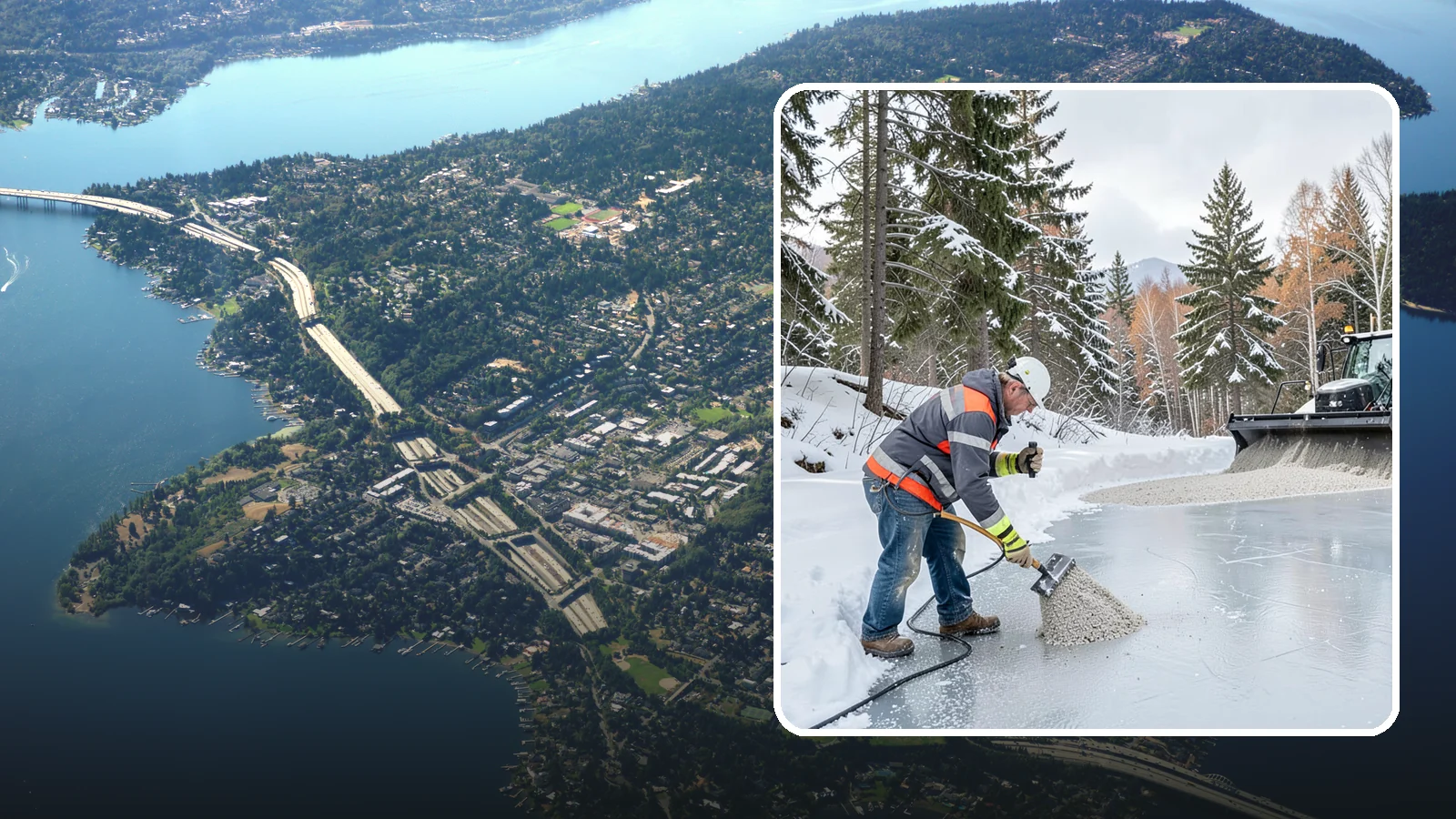 Heat Cable Installation in Mercer Island, King County, WA - We install roof heat cables that keep drainage paths open and stop ice dams from forming.