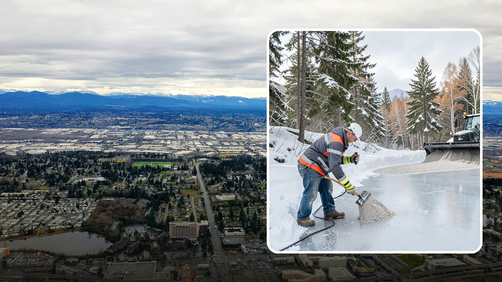 Heat Cable Installation in SeaTac, King County, WA - We install roof heat cables that keep drainage paths open and stop ice dams from forming.