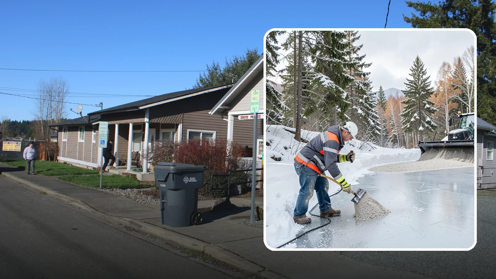 Heat Cable Installation in South Prairie, Pierce County, WA - We install roof heat cables that keep drainage paths open and stop ice dams from forming.