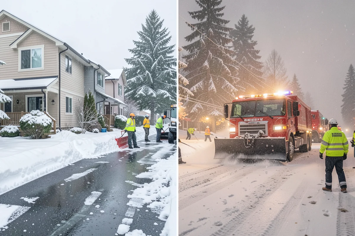 Heat Cable Installation in South Prairie, Pierce County, WA - Inspect the roof to map recurring ice dam locations