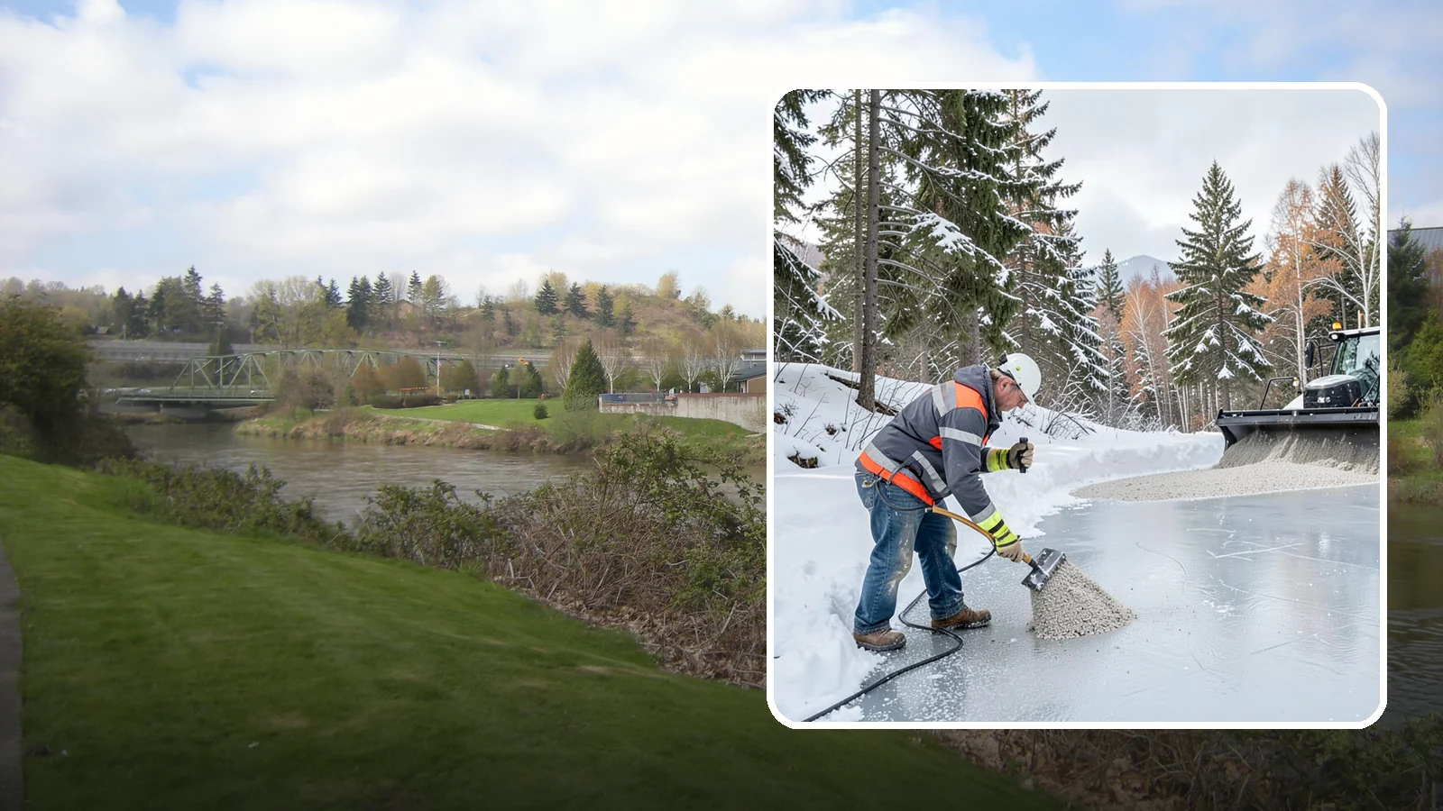 Heat Cable Installation in Tukwila, King County, WA - We install roof heat cables that keep drainage paths open and stop ice dams from forming.
